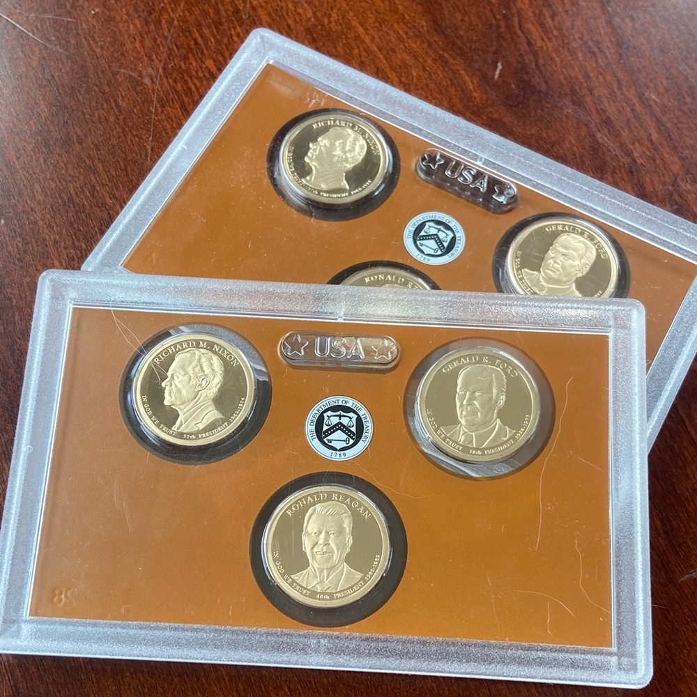 Gold Presidential Coin Set